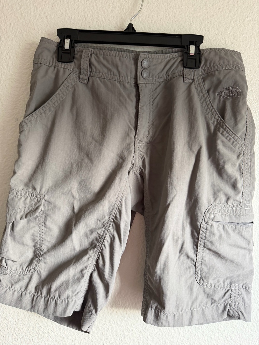 The North Face Gray Cargo Hiking Shorts - Size 4